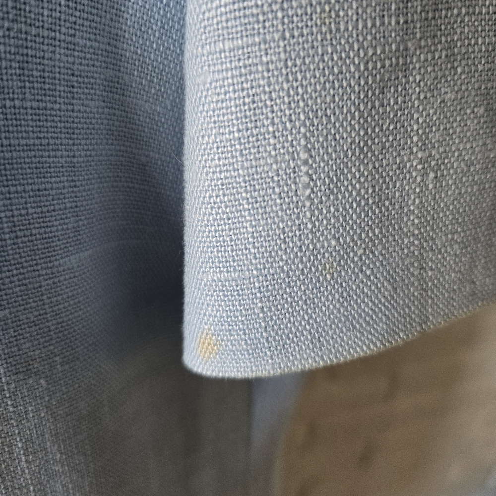 Vintage William Pearson Light Blue Shift Dress, Linen, 80s, Work, Casual - Picture 12 of 15